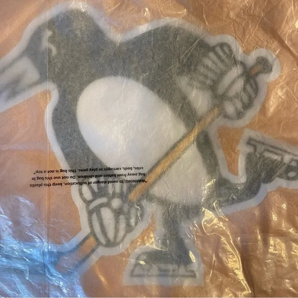 Fanatics Youth L/XL Pittsburgh Penguins Alternate Replica Jersey Yellow NHL New - Picture 4 of 4